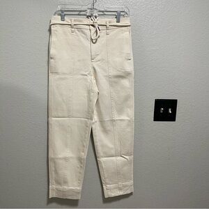 J.Crew Seamed Straight Leg  Jean in All Day Stretch W Rope-Tie Waist Size 27